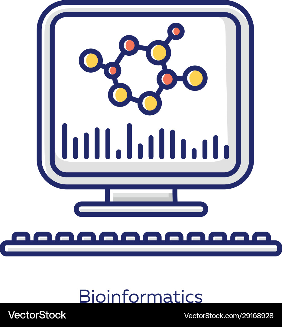 Bioinformatics DNA Icon – Royalty-Free Vector | VectorStock