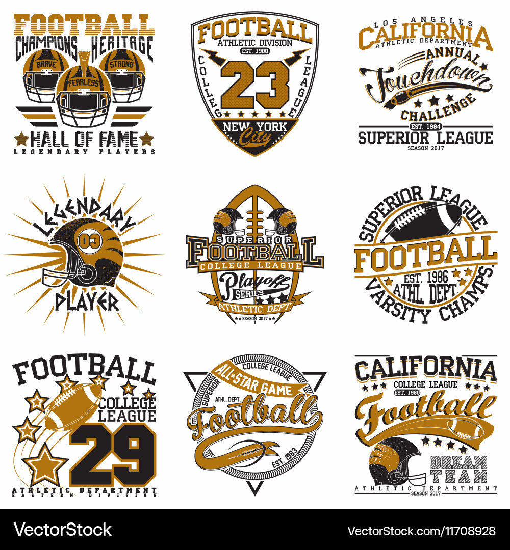 Sportswear Grunge Stamps vector image
