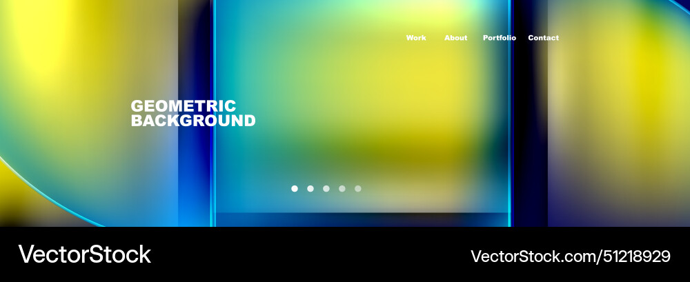 Circle triangle geometric web site page template Vector Image