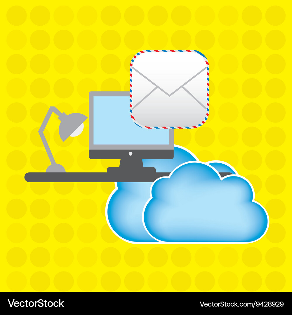 Cloud computing design Vector Image