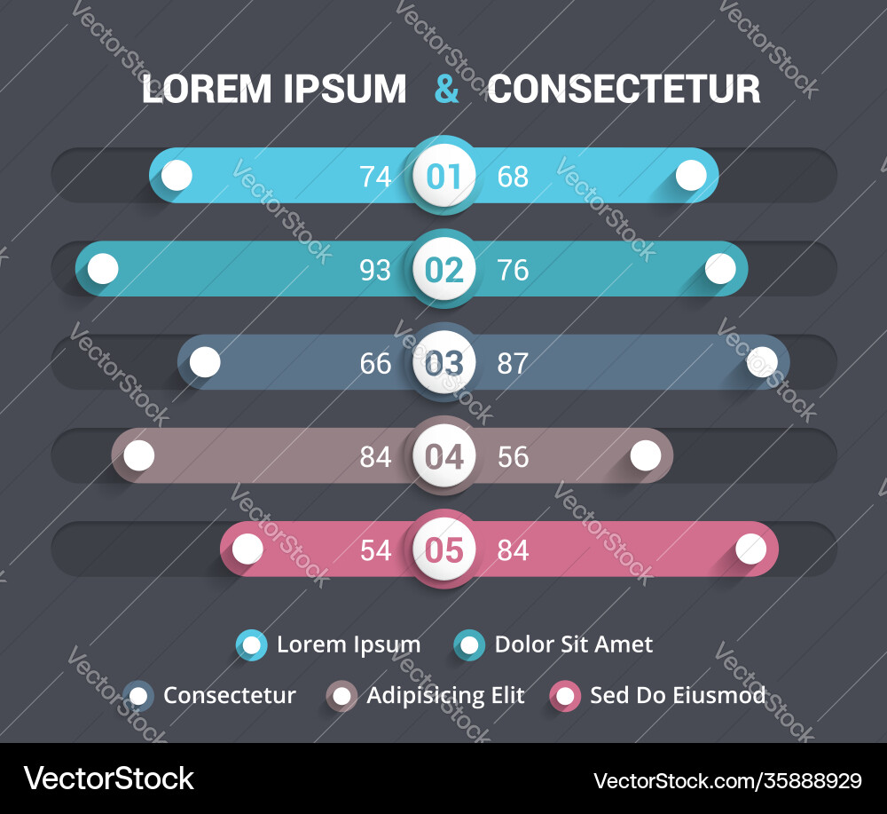 Comparison chart Vector Image