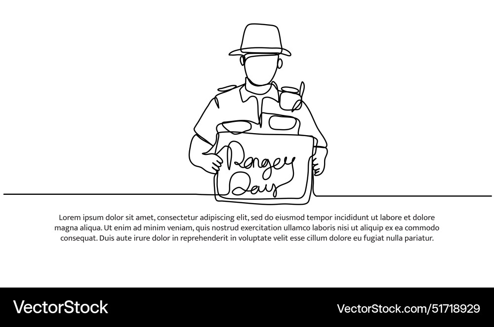 Continuous one line design of day Vector Image