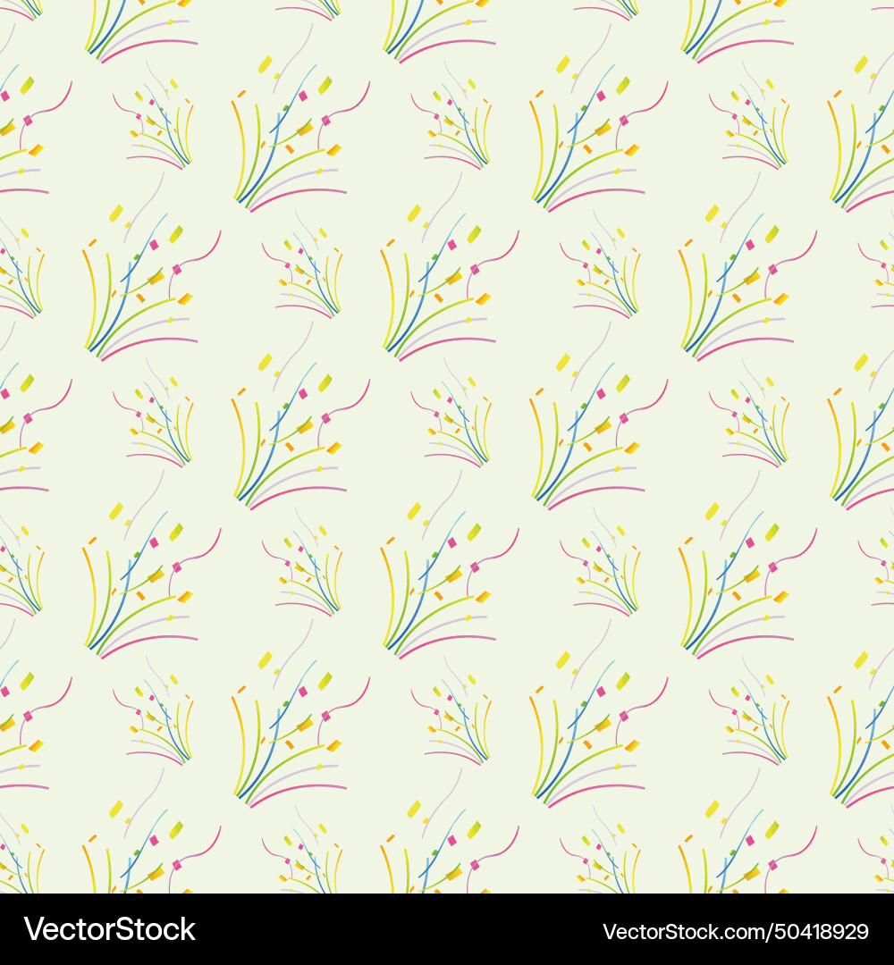 Flickering fireworks seamless pattern design Flickering fireworks seamless pattern design vector image