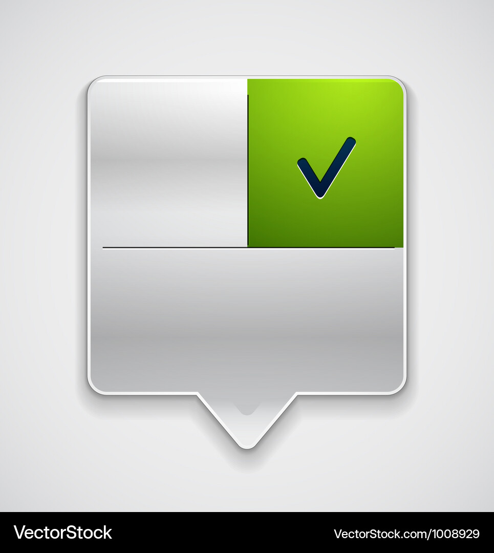 Menu pointer Vector Image