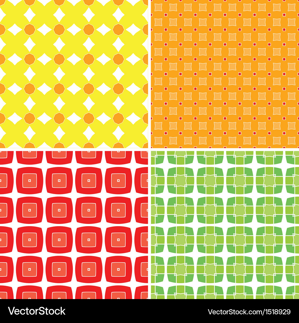 Seamless pattern set Vector Image