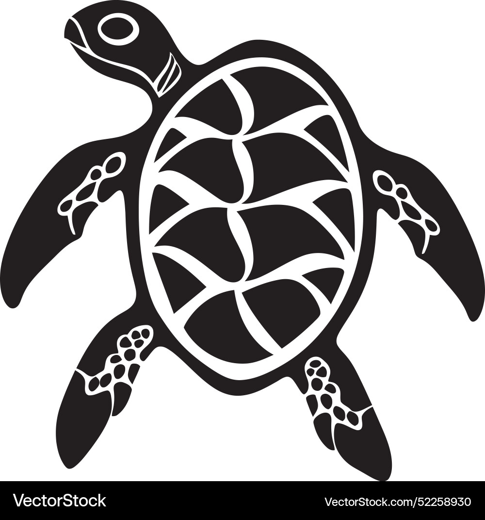 A black turtleabstract turtle graph A black turtleabstract turtle graph Vector Image