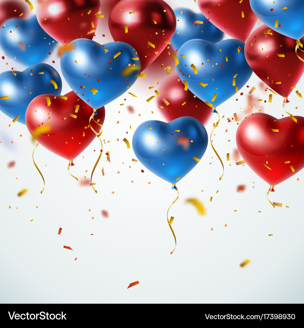 Feste fliegende Ballons Vektorbild