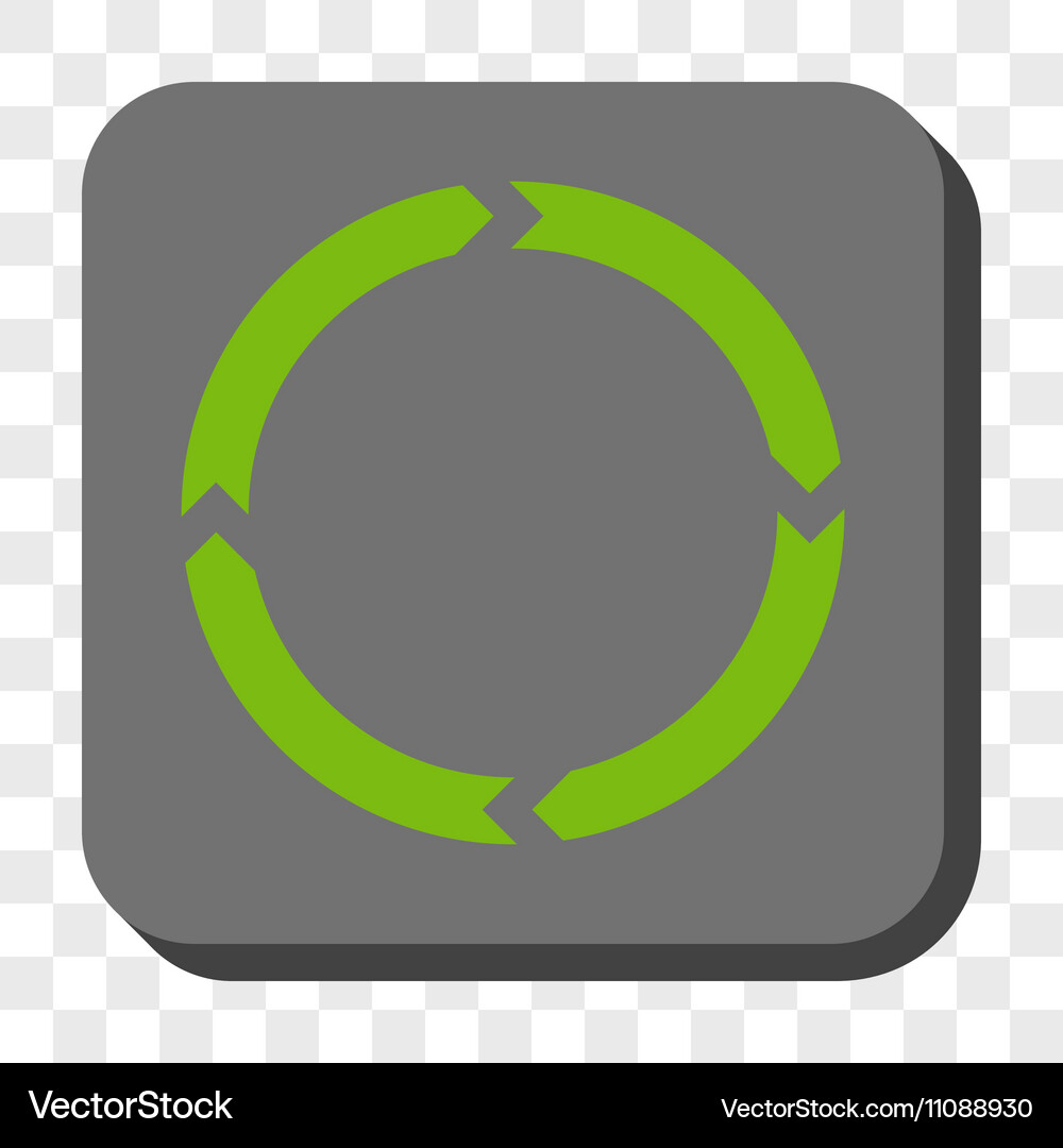 Rotation rounded square button Vector Image