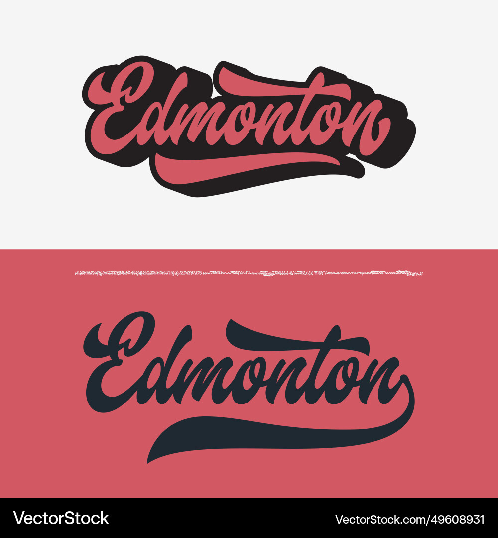 Brush script font Brush script font vector image