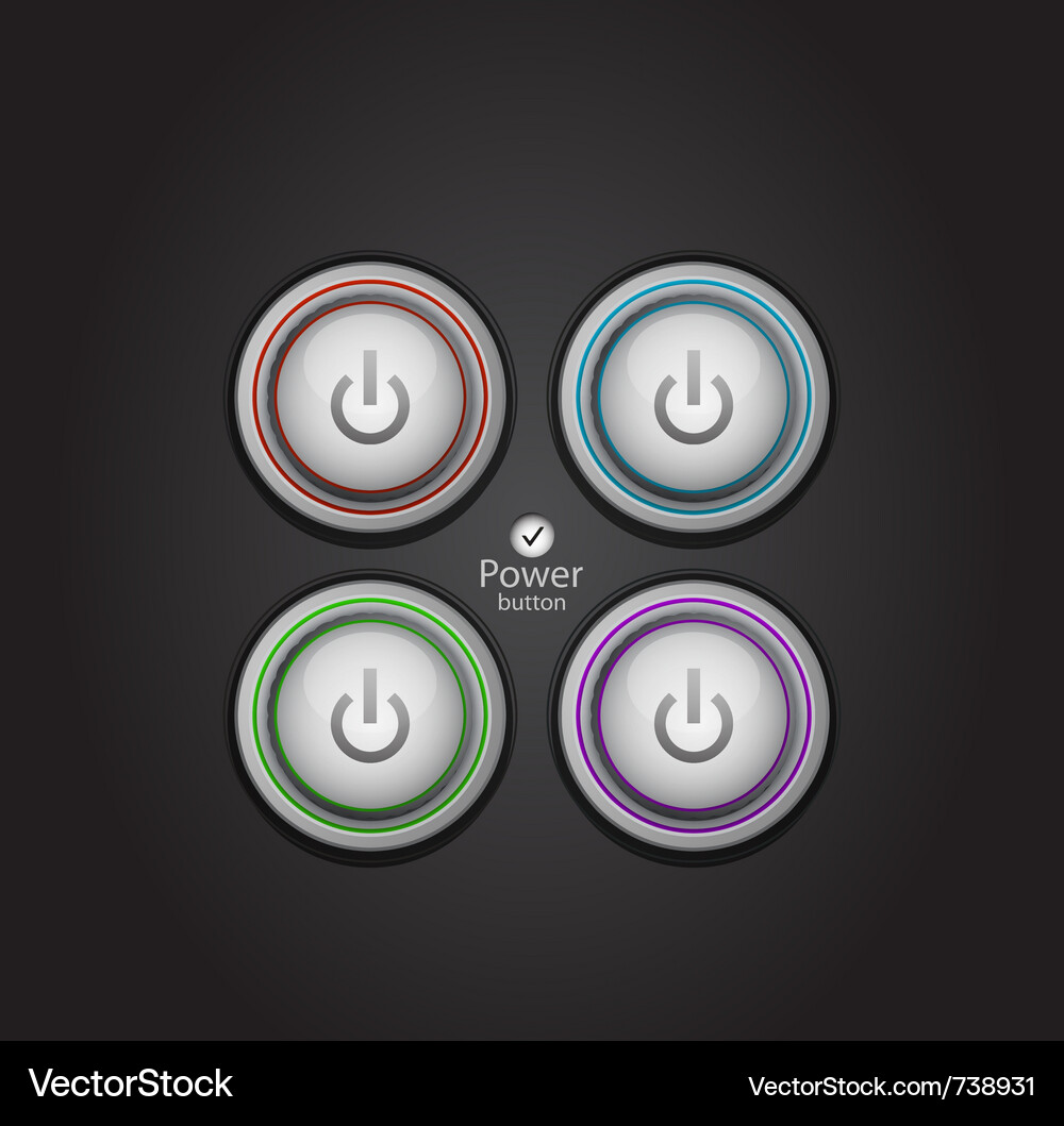 Power button Vector Image