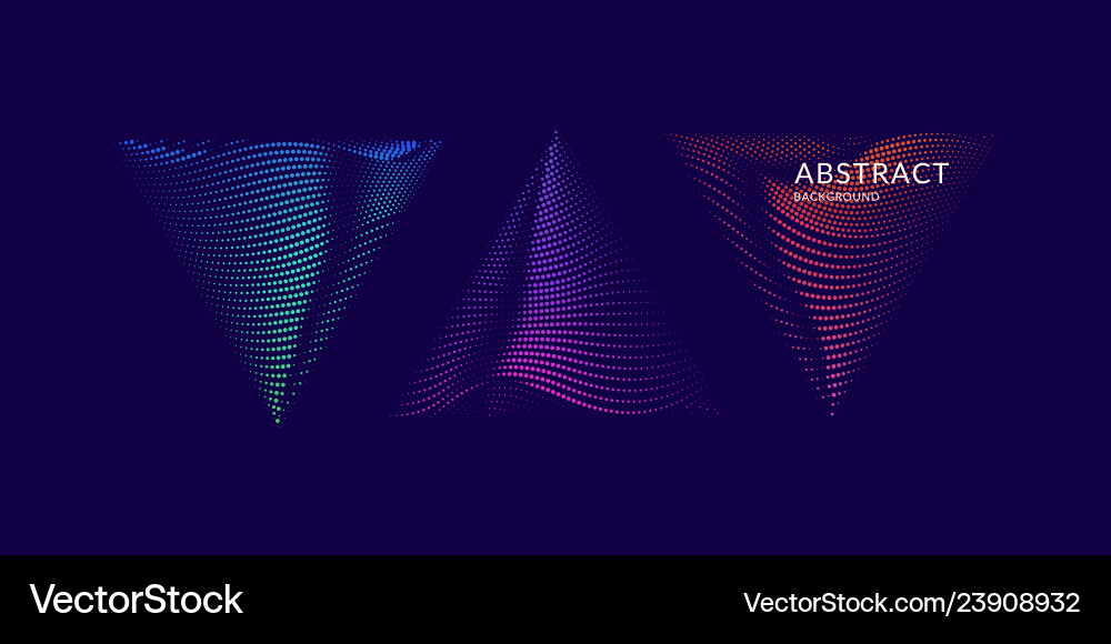 Abstract background with dynamic waves vector image