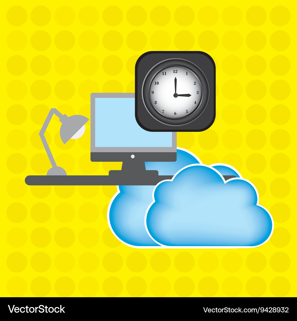 Cloud computing design Vector Image