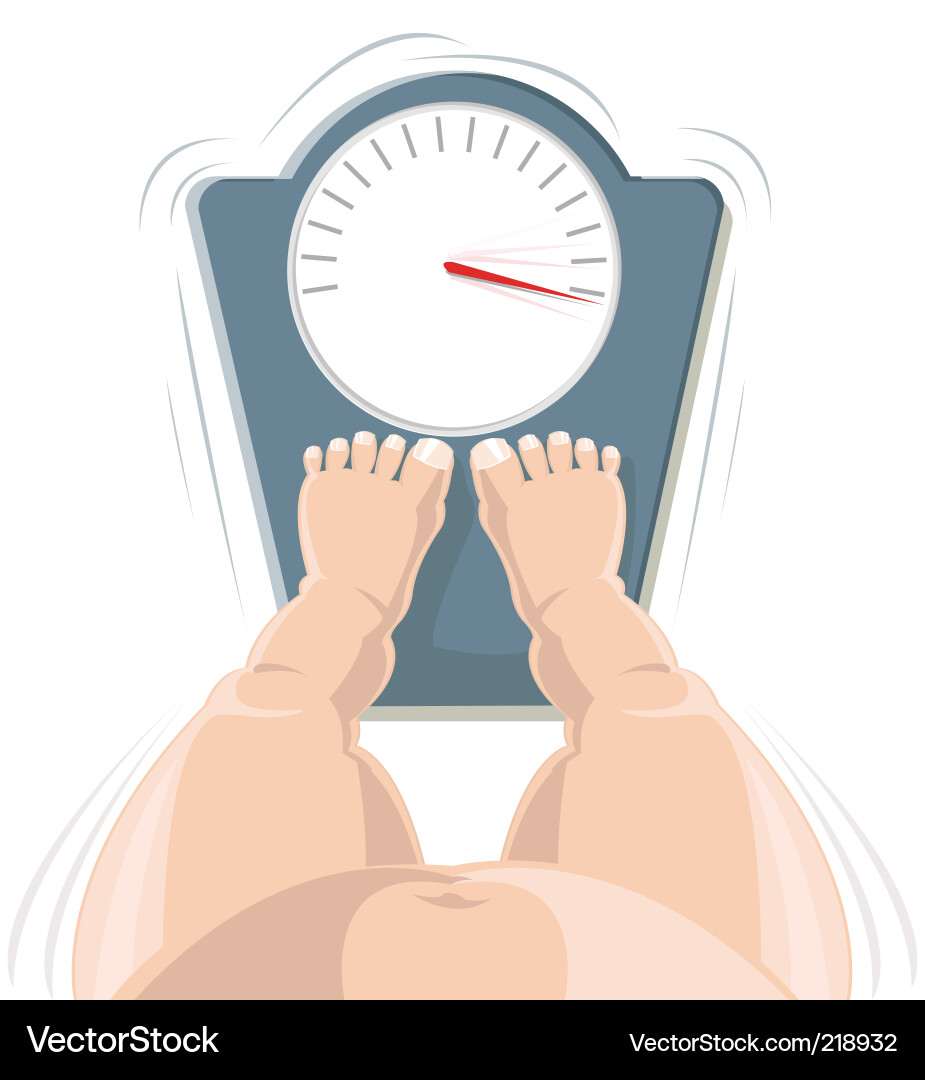 Overweight concept vector image