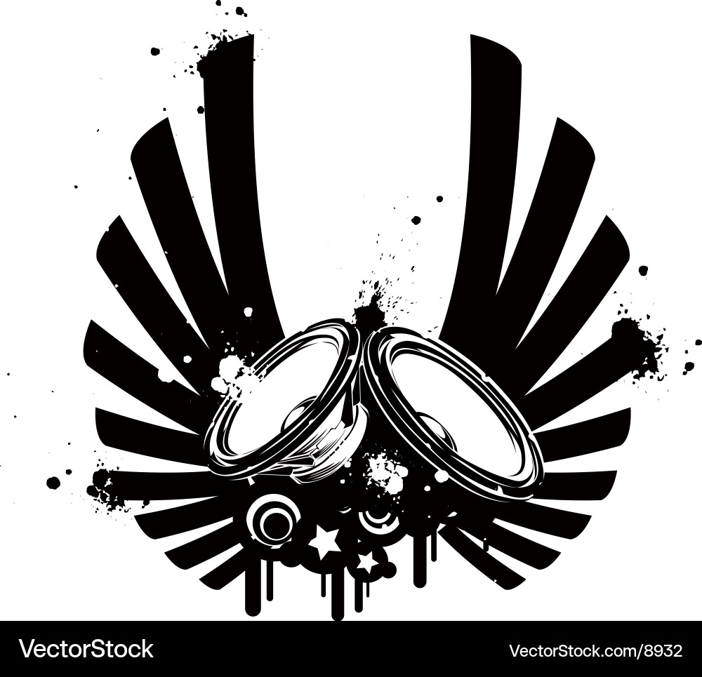 Sound System vector image