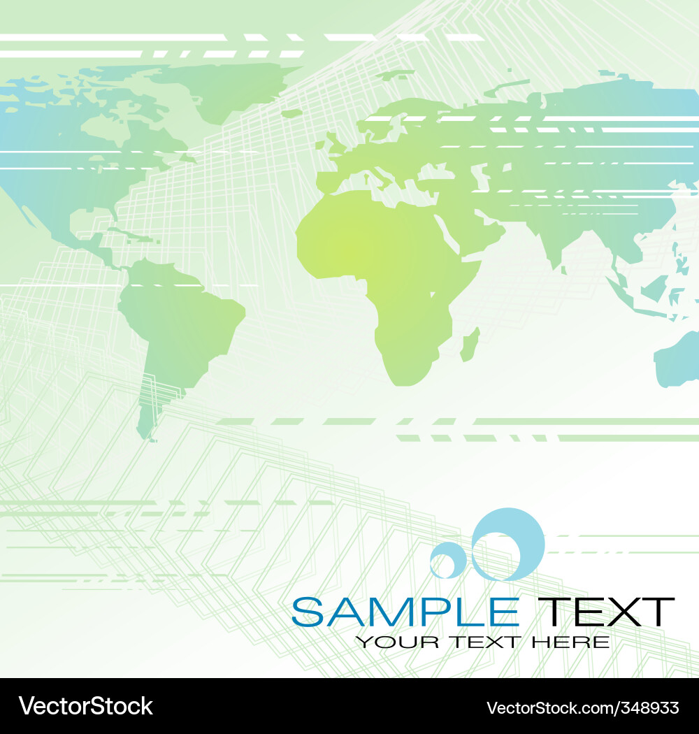 Abstract World Map Background Vector Image