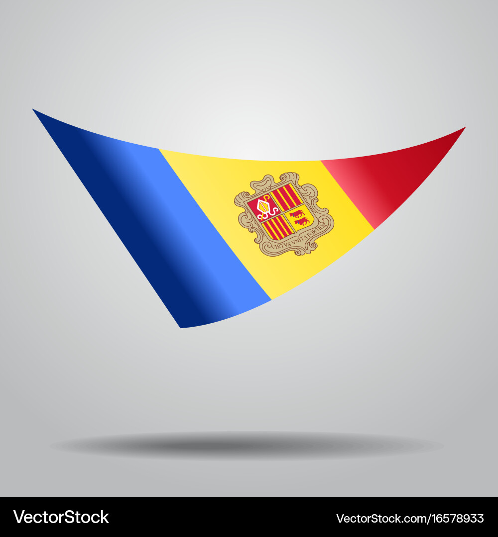 Andorran flag background vector image