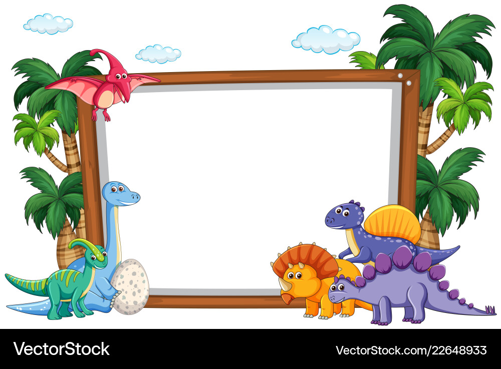 cute-dinosaur-on-white-template-royalty-free-vector-image for Free Printable Blank Dinosaur Invitations Cute Dinosaur on White Template Royalty Free Vector Image for Free Printable Blank Dinosaur Invitations