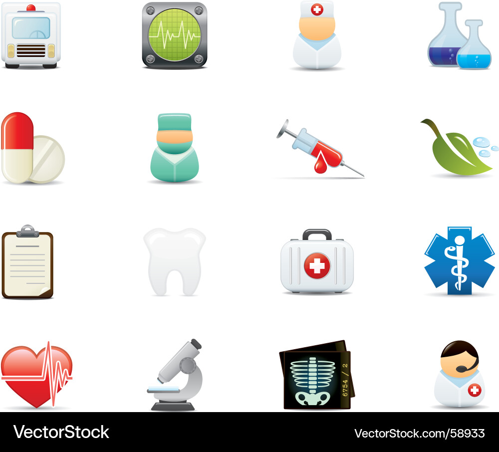 Medical Icons - Healthcare Set vector image