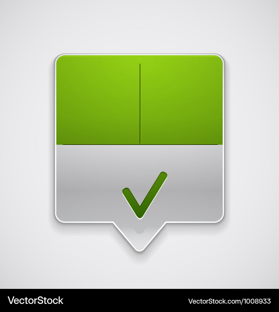 Menu pointer Vector Image