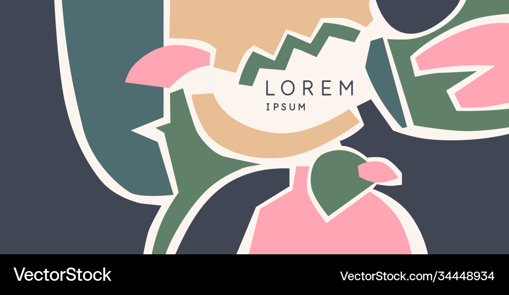 A composition with abstract elements in popular A composition with abstract elements in popular vector image