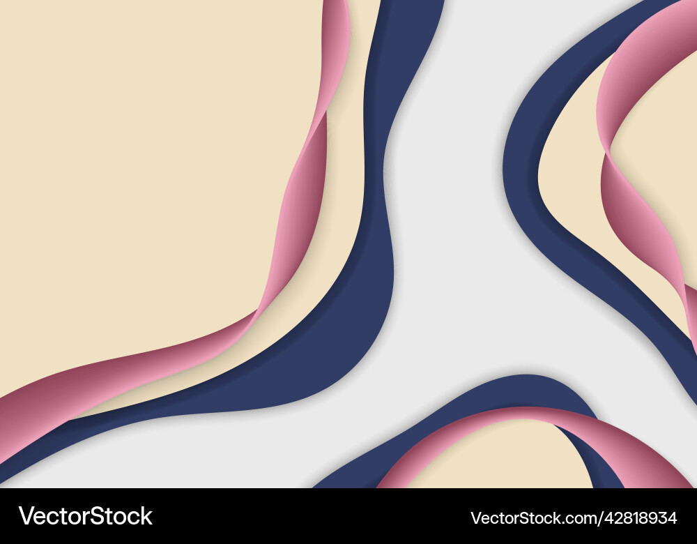 Abstract doodles template design overlap vector image