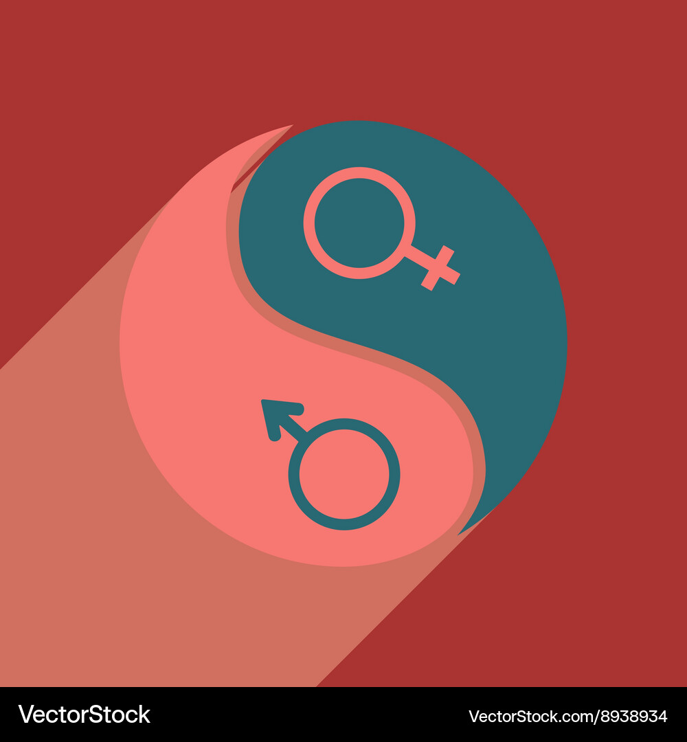 Flat with shadow icon and mobile application Vector Image