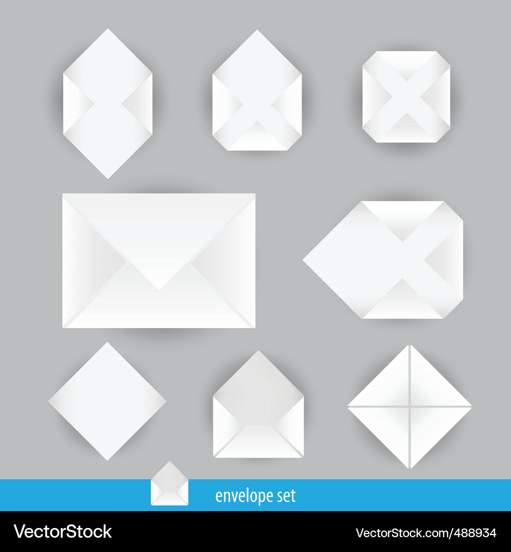 Set of envelope Vector Image