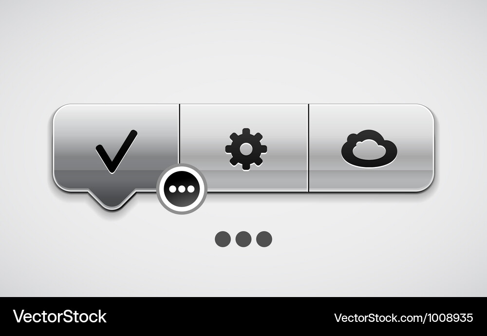 Menu pointer Vector Image