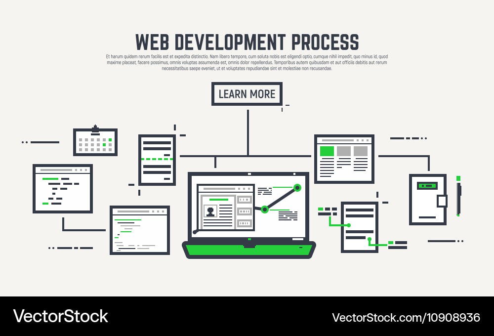 Coding and Development Line Icon vector image