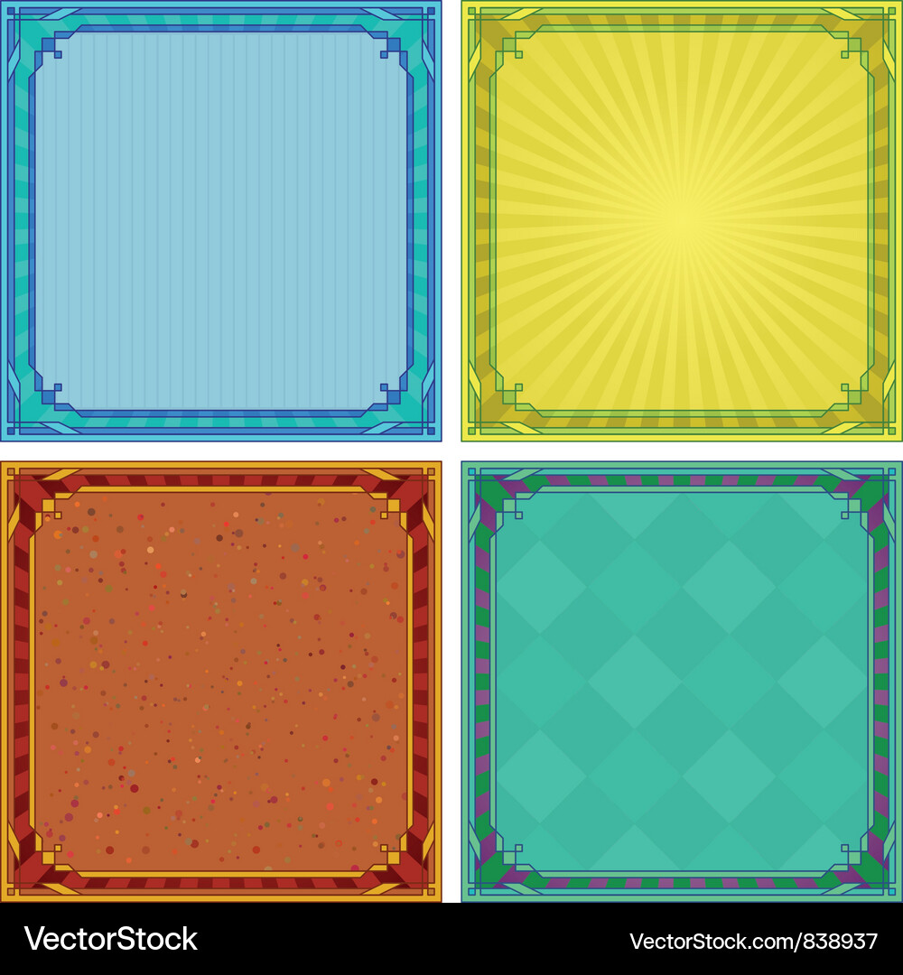 Abstract background frame set Vector Image