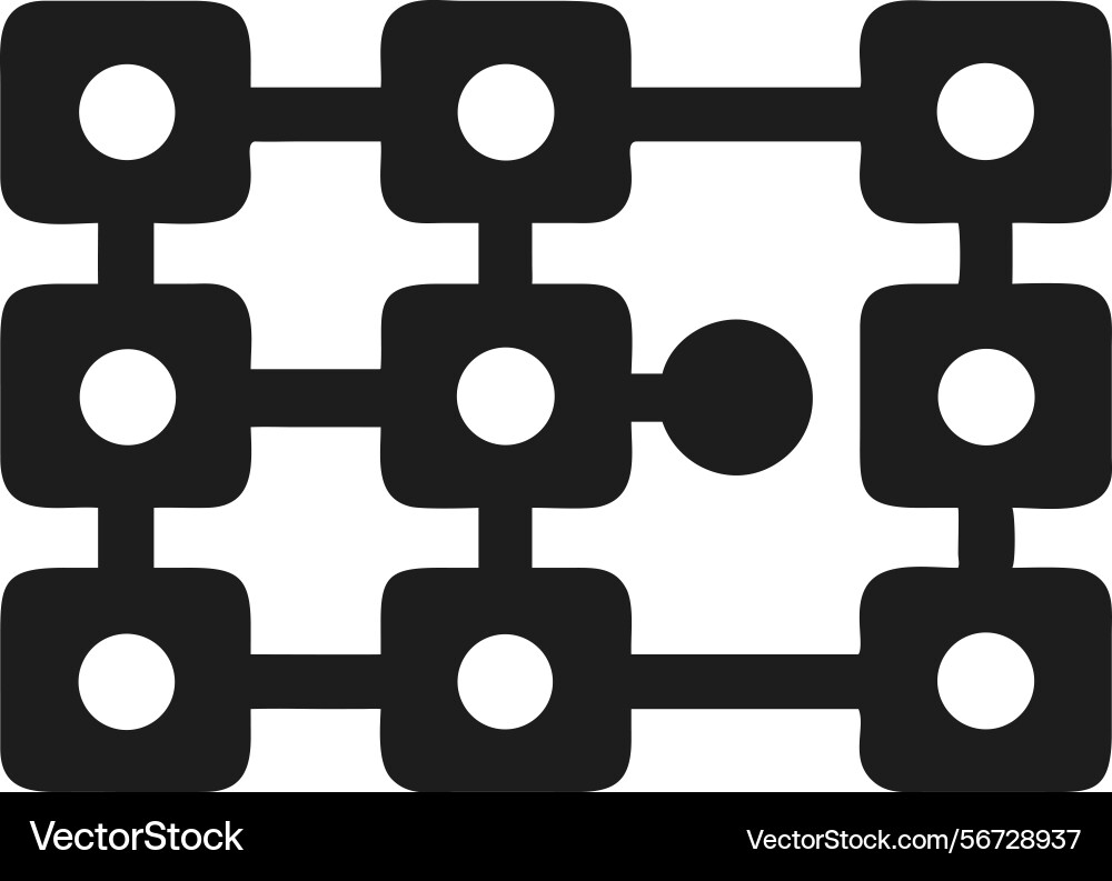 Abstract geometric network connection featuring vector image