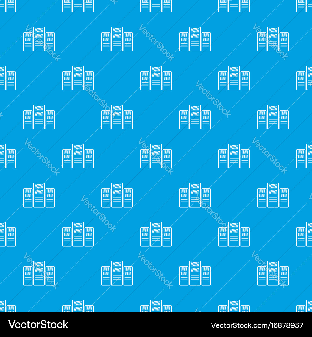 Database servers pattern seamless blue vector image