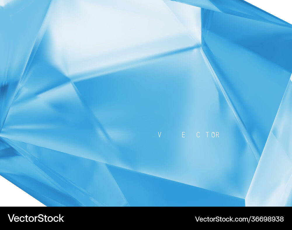 Crystal Polygon Background Vector Image