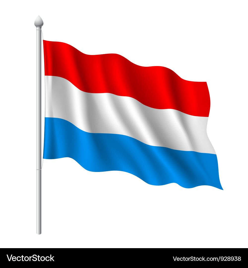 Luxembourg Flag Vector Image