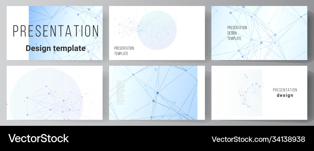 Presentation Slides Blueprint Vector Image