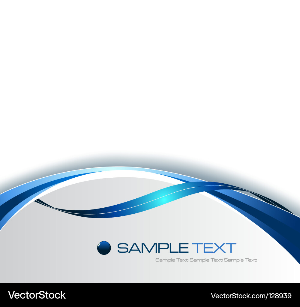 Abstract Blue Wave Background Vector Image