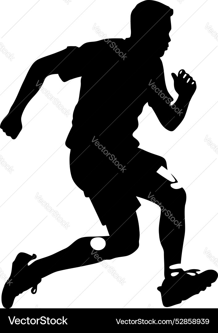 Swift stride running side view logo sprint Swift stride running side view logo sprint Vector Image