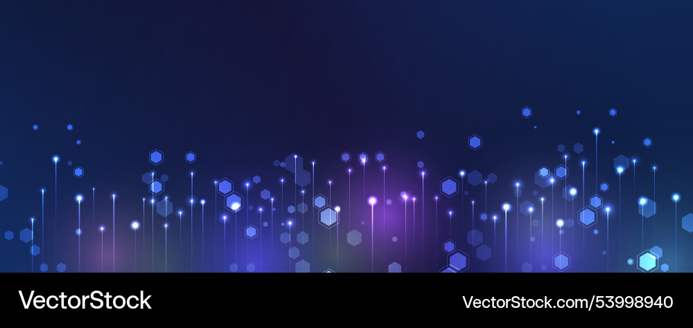Abstract Digital Light Particle Background vector image