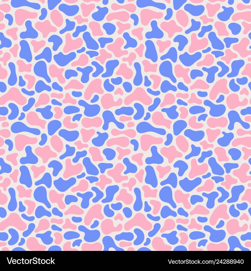 Fluid Shapes Pattern - Liquid Flow Vector Image