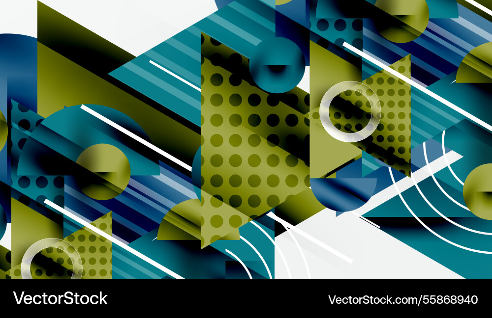 Sleek abstract background - layered triangles Vector Image
