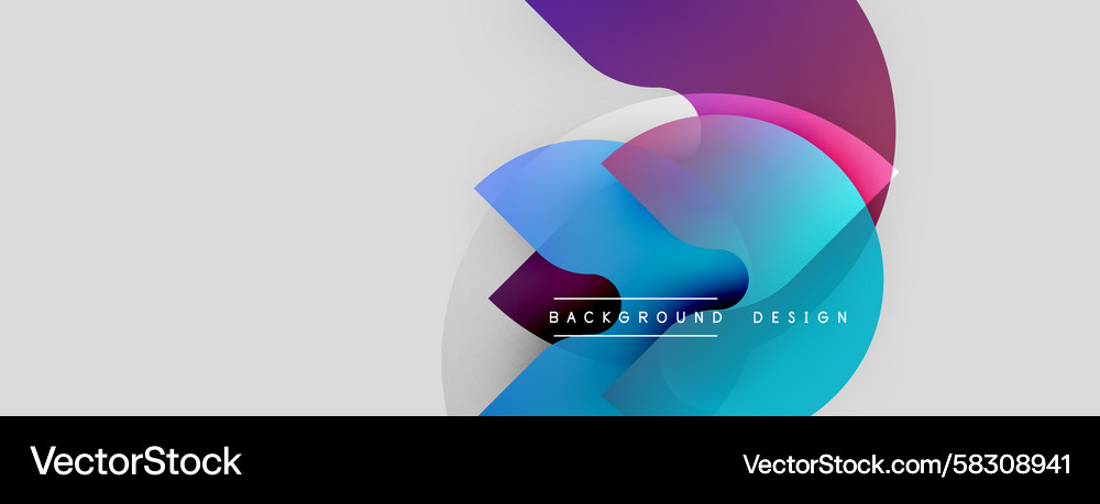 Abstract Colorful Overlap Vector Image