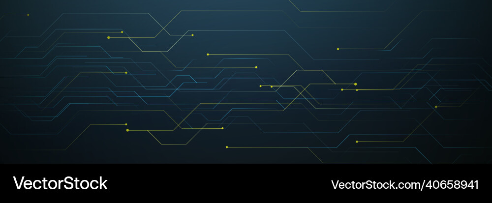 Futuristic Circuit Lines - Tech Background vector image