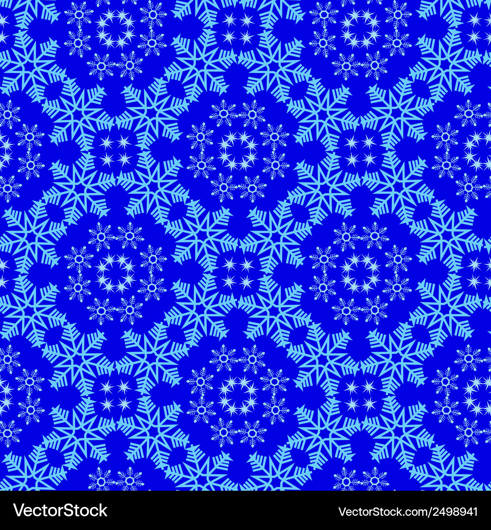 Pattern from snowflake Vector Image