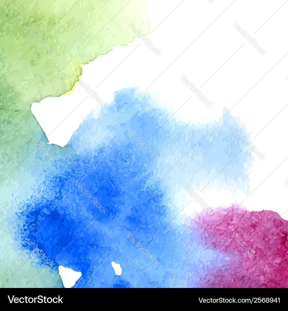 Vibrant Watercolor Splash vector image