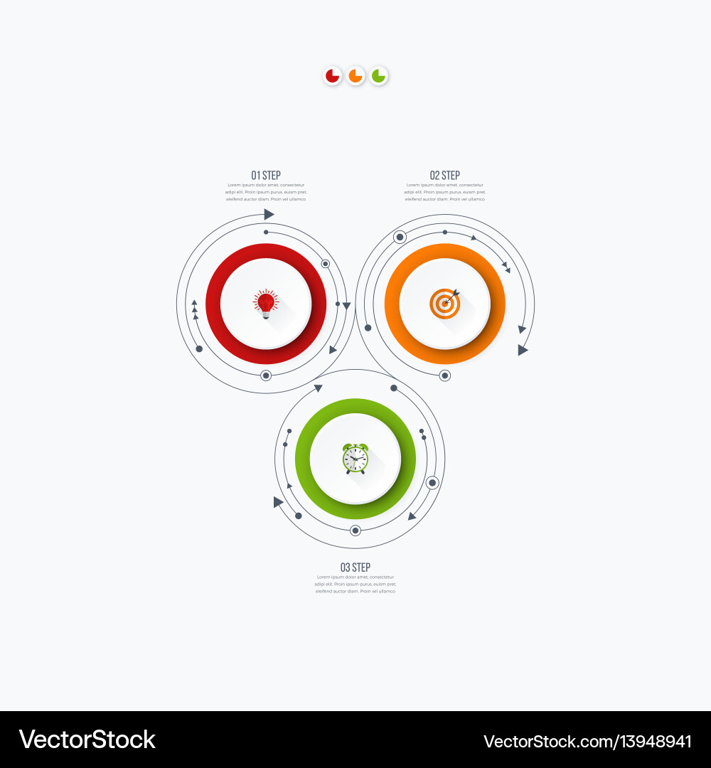 Workflow Options Diagram Template Vector Image