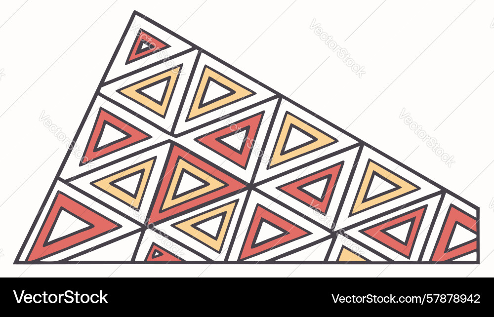 Abstract geometric triangle pattern segment Vector Image