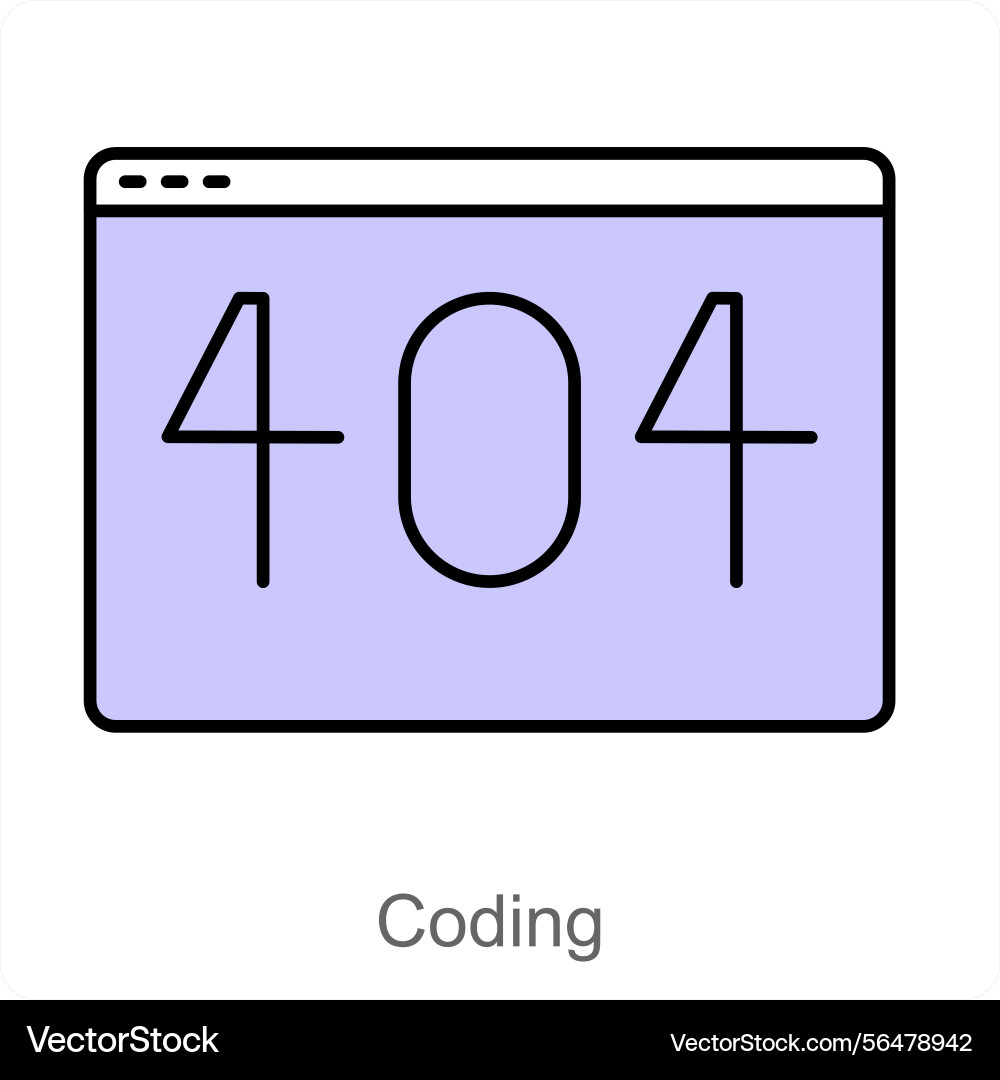 Coding icon concept vector image