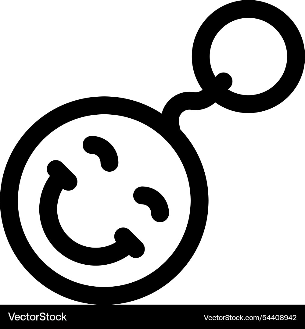 Key icon thin linear style design isolated Key icon thin linear style design isolated vector image