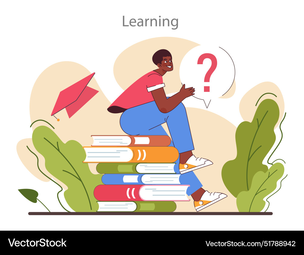 Learning process curiosity and openness to new Learning process curiosity and openness to new Vector Image