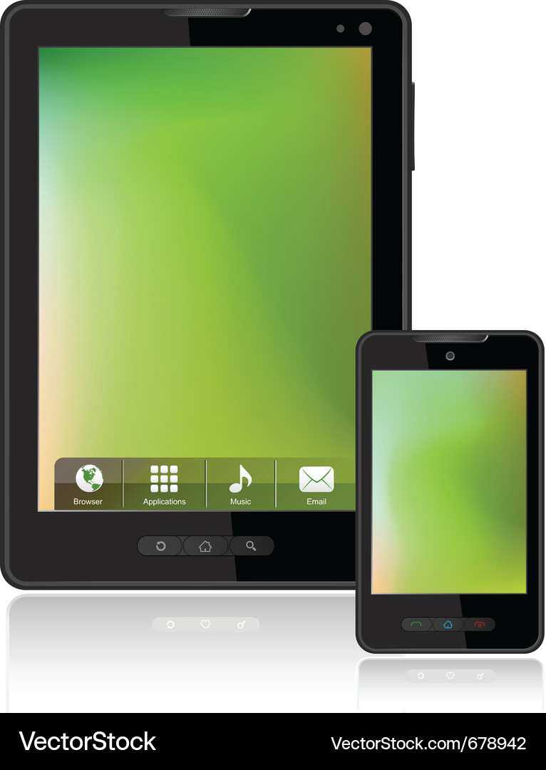 Tablet Computer Display Vector Image